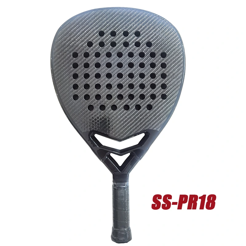 Aangepaste ontwerp Diamond 3K Carbon Padel Racket met Smart Bridge