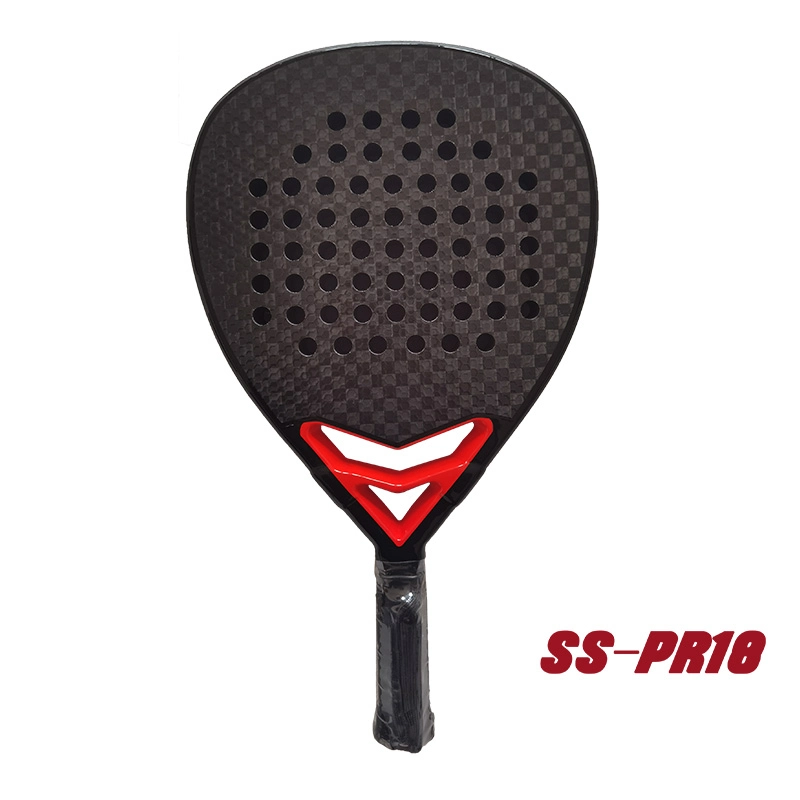 Padelracket van koolstofvezel in diamantvorm